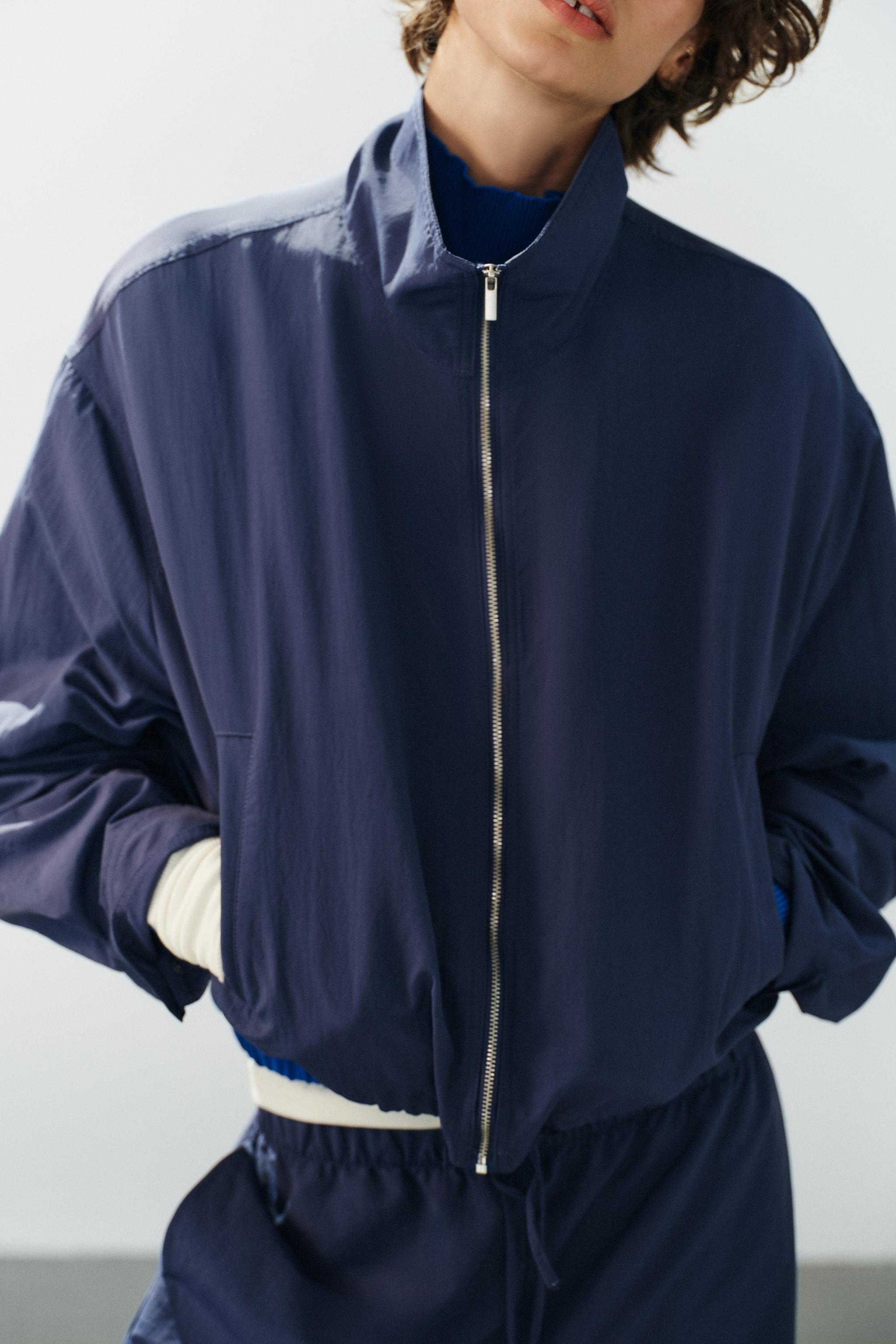 TECHNICAL FABRIC JACKET — Indigo