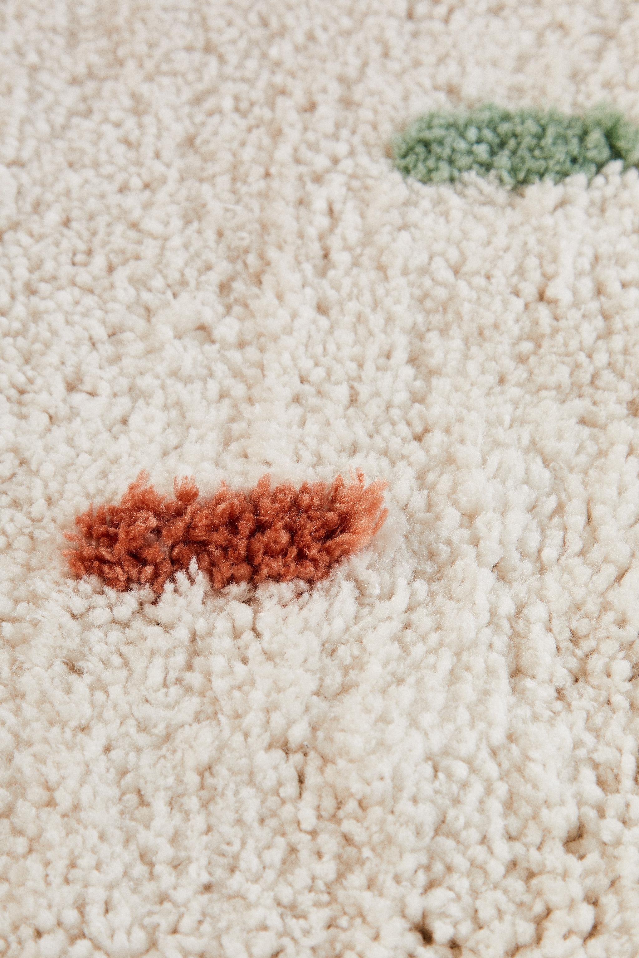 zara home kidsドットラグ キッズ マルチカラーポルカドット コットンラグ | Zara Home
