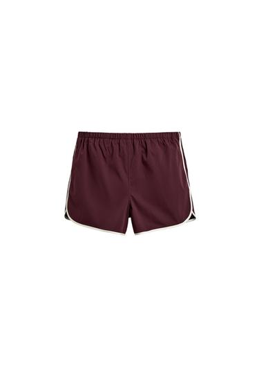 RETRO TECHNICAL SHORTS SAMUEL DE SABOIA X ZARA - Burgundy by Zara