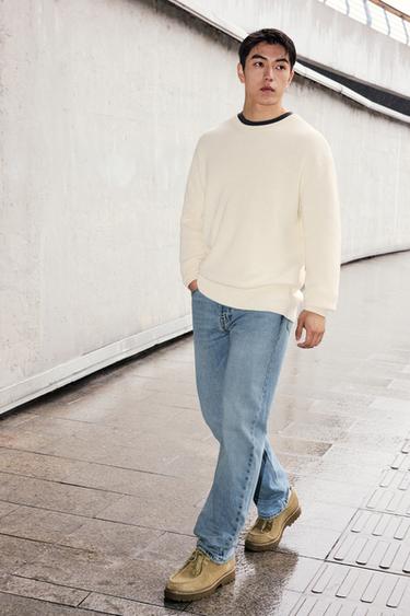 Zara 直筒版牛仔褲 - 藍色