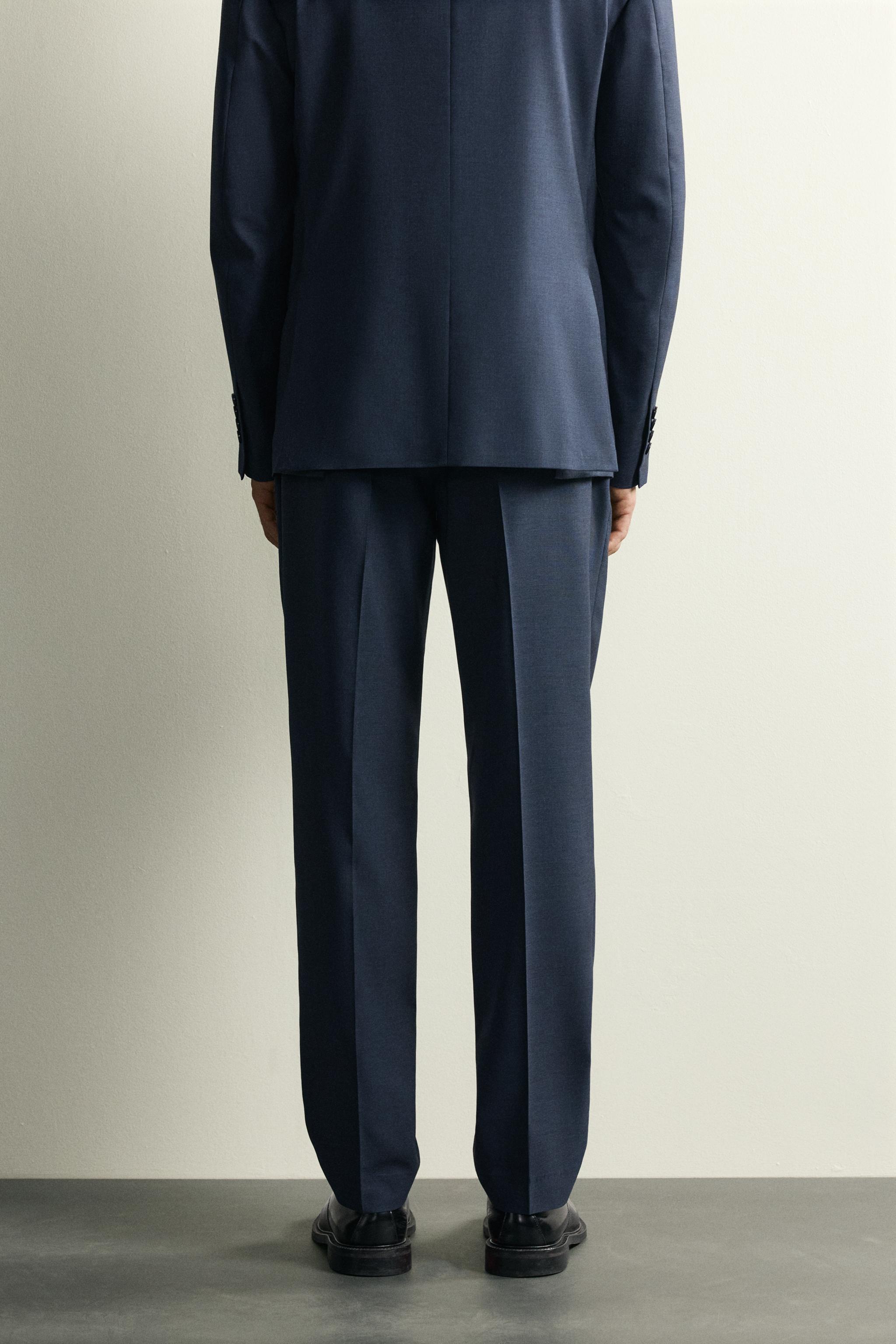 PLAID SUIT REGULAR FIT PANTS