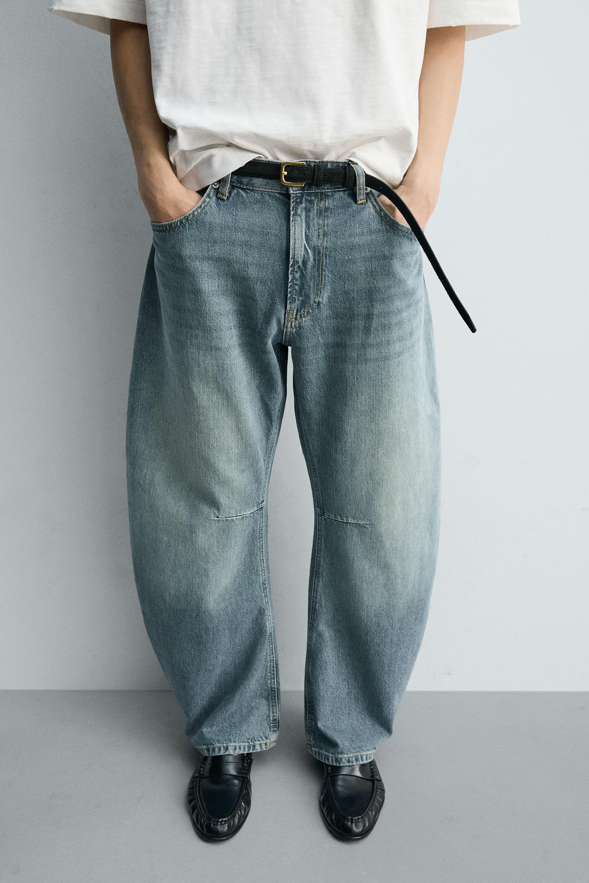 RELAXED BARREL FIT JEANS