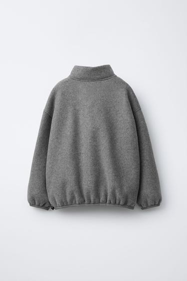 SWEAT POLAIRE DÉCOR BENSIMON ® X ZARA - Gris chiné de Zara - Image 1
