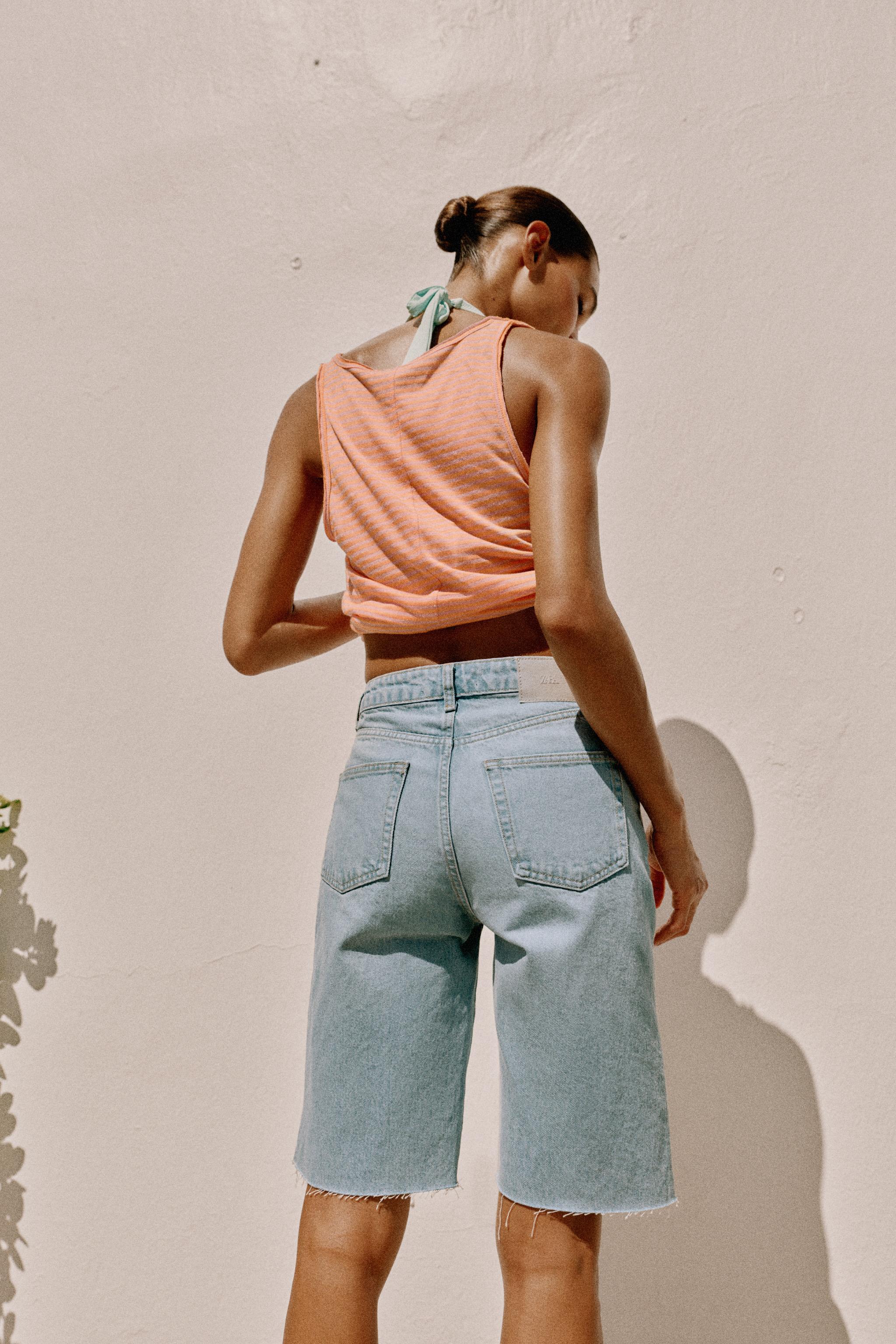 SHORT Z1975 EN DENIM TAILLE MI-HAUTE