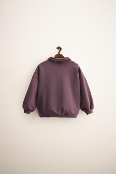 ZARA TIMELESS - POLO NECK SWEATSHIRT - Plum by Zara - Image 1