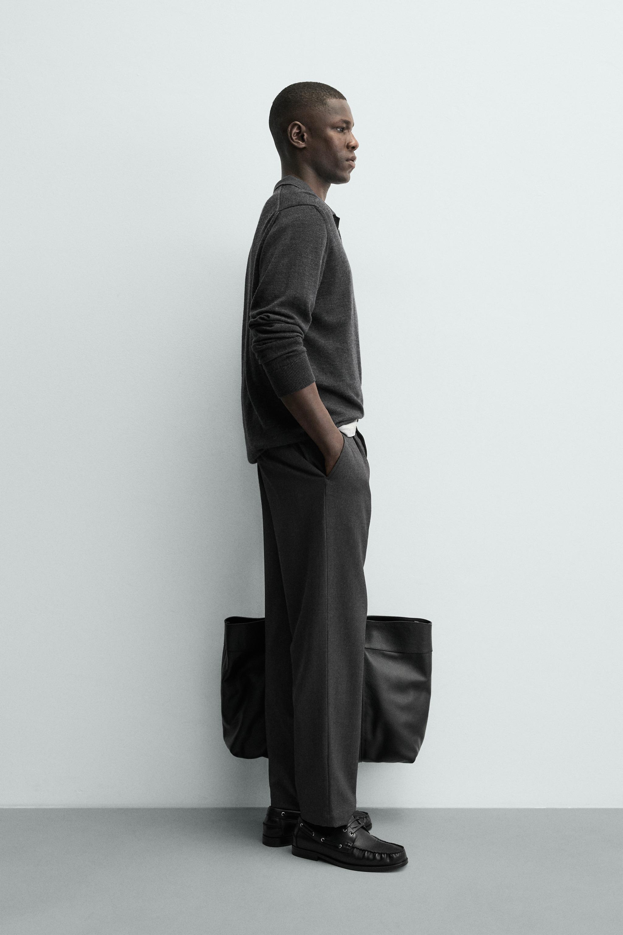 PANTALON STRUCTURÉ À PLIS