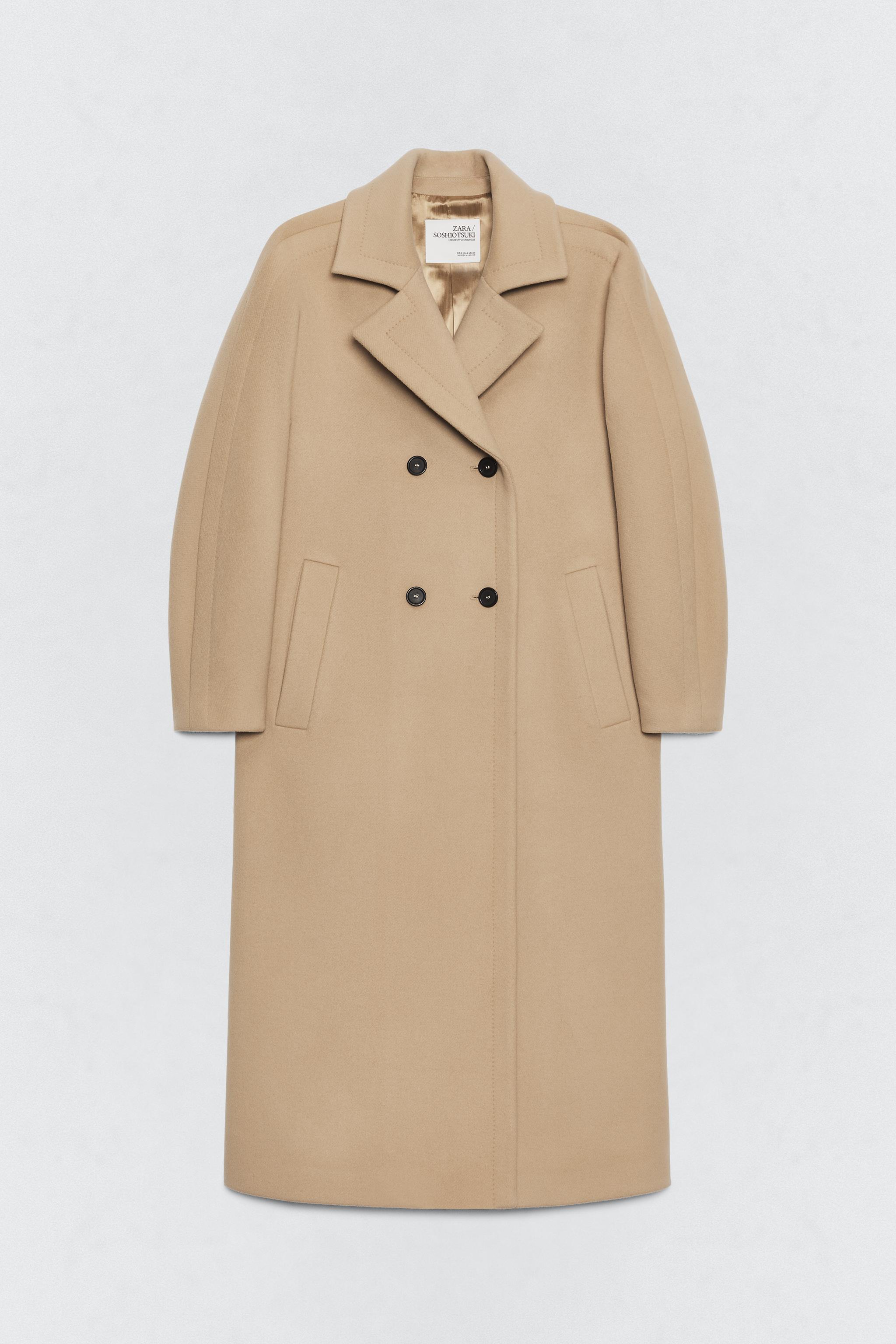 ZARA コート SOSHIOTSUKI X ZARA ウール混紡コート - ライトキャメル | ZARA Japan