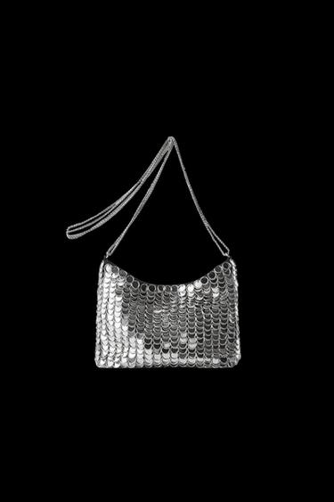 Zara METALLIC BAG - Silver - Image 0