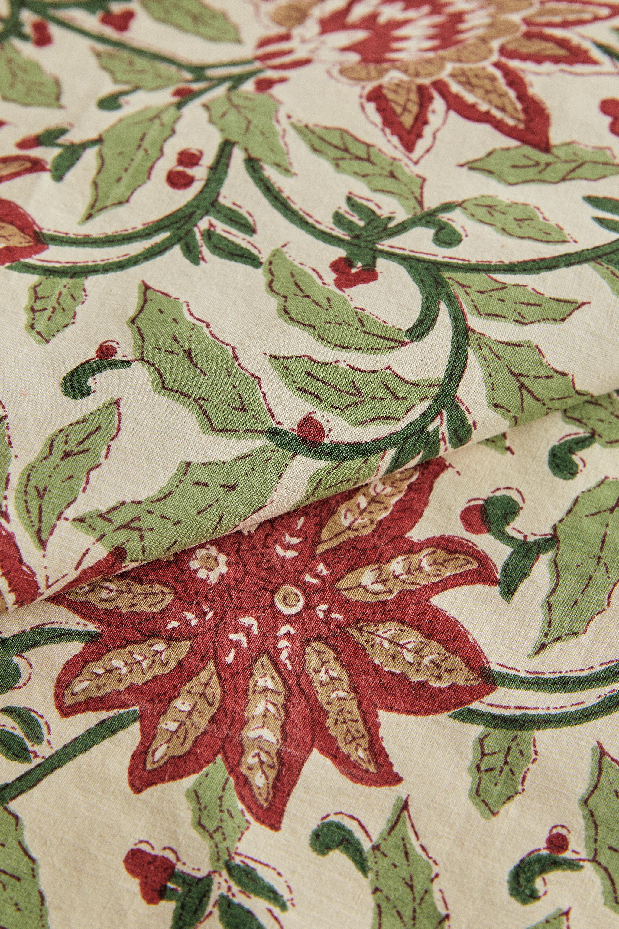 CHRISTMAS POINSETTIA COTTON NAPKINS (PACK OF 2)