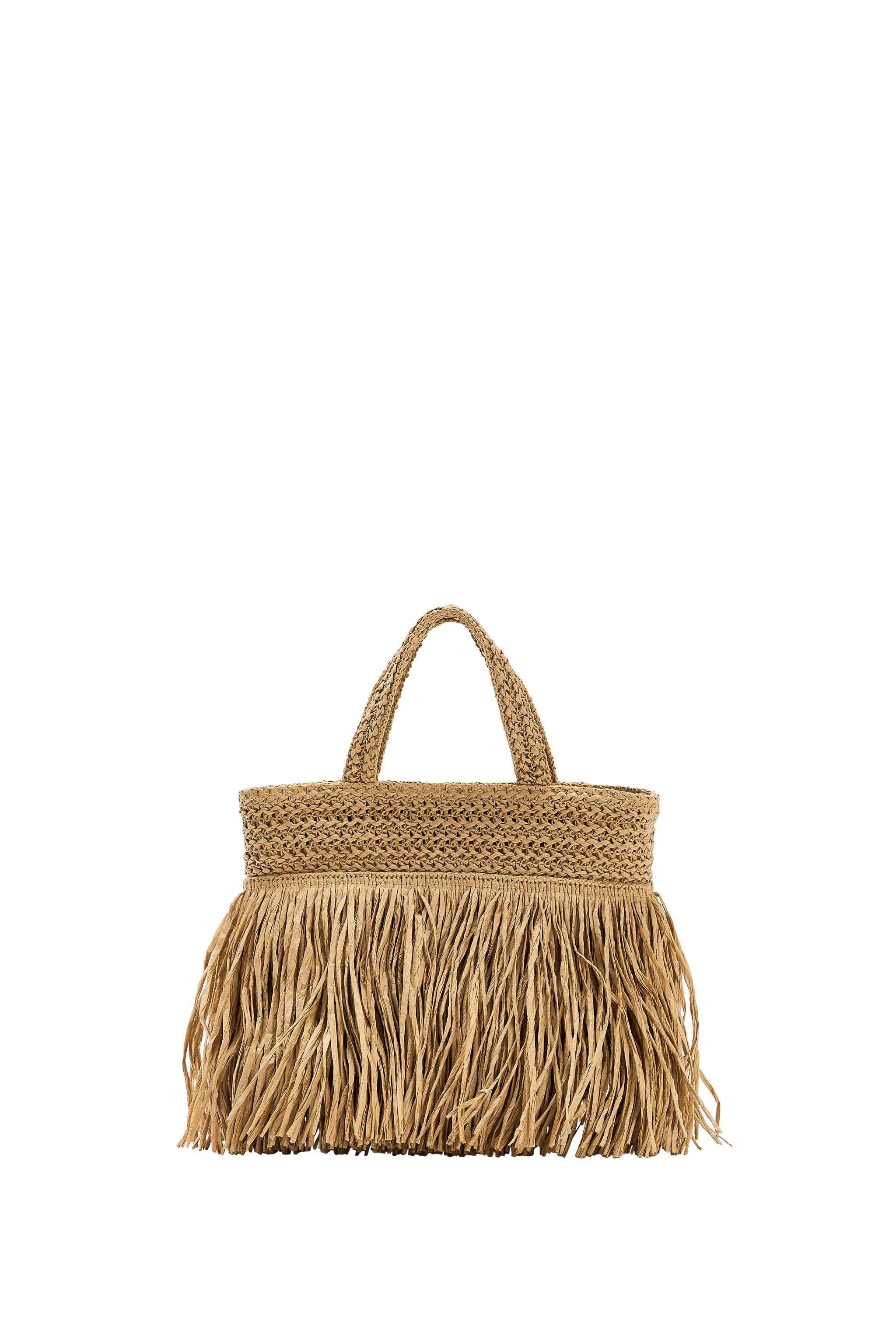 FRINGED HANDBAG - Light beige | ZARA United States