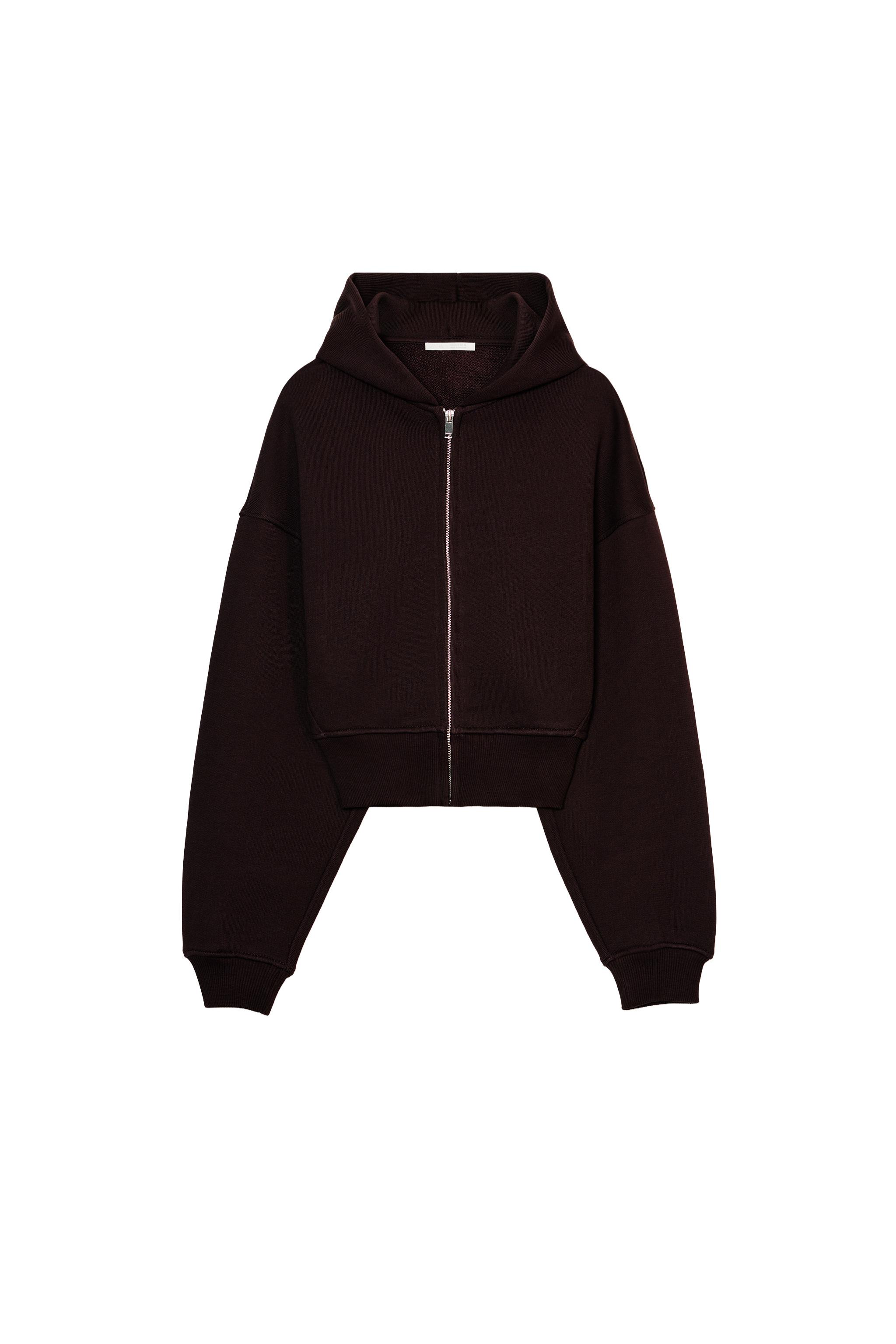 CROPPED HOODIE SWEATSHIRT - Chalk pink | ZARA Canada