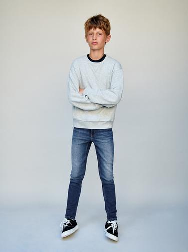 SKINNY FIT JEANS - Mid-blue by Zara