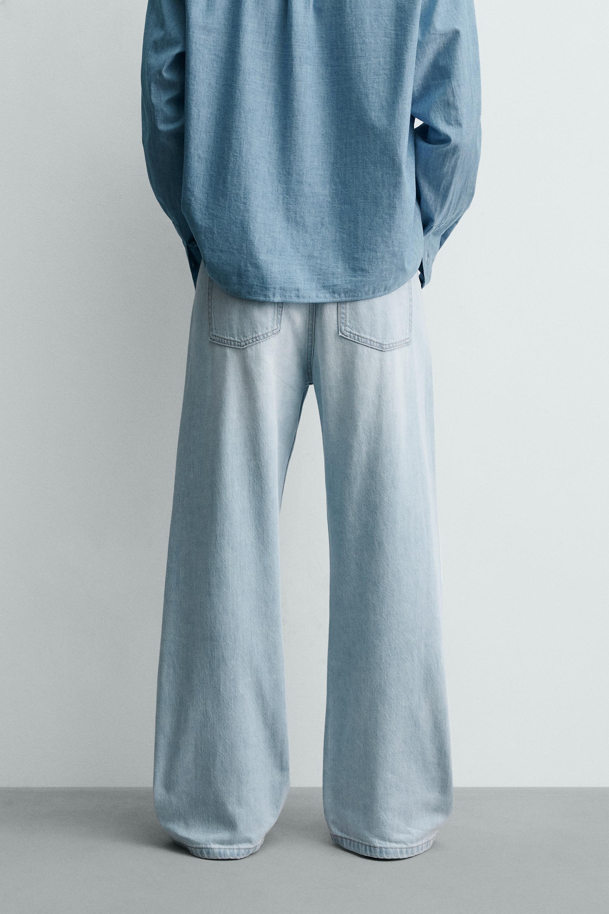 フレアフィットデニムパンツ - ライトブルー | ZARA Japan / 日本