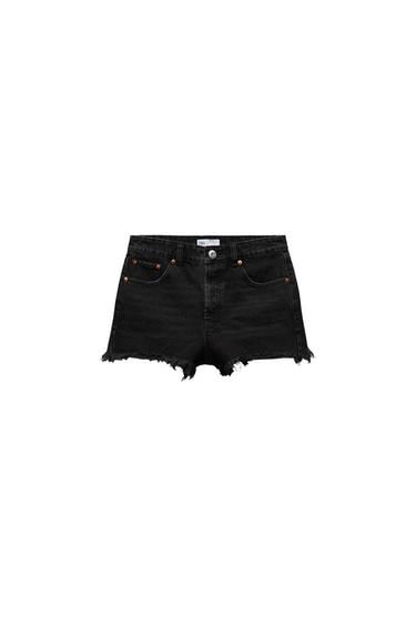 MID-RISE FRAYED SHORTS
