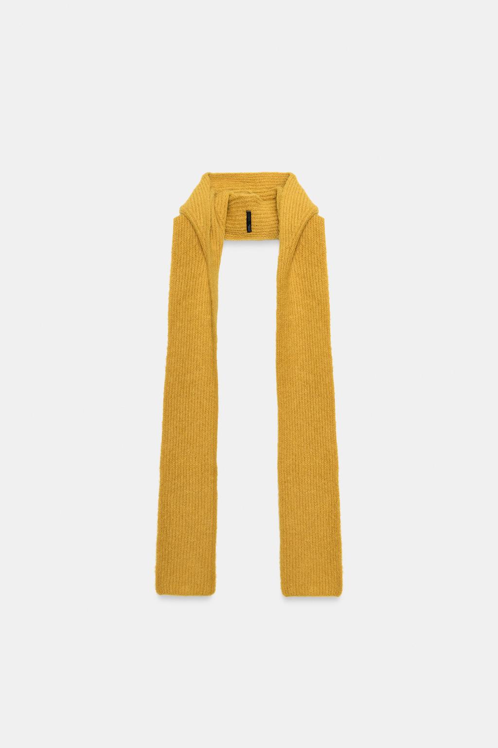 KNIT HOODED SCARF