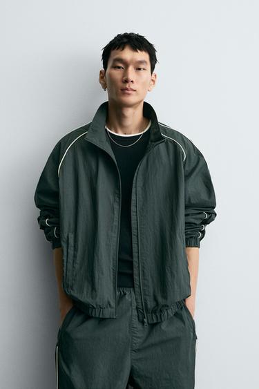 TECHNISCHE JACKE MIT KONTRAST - Grün von Zara