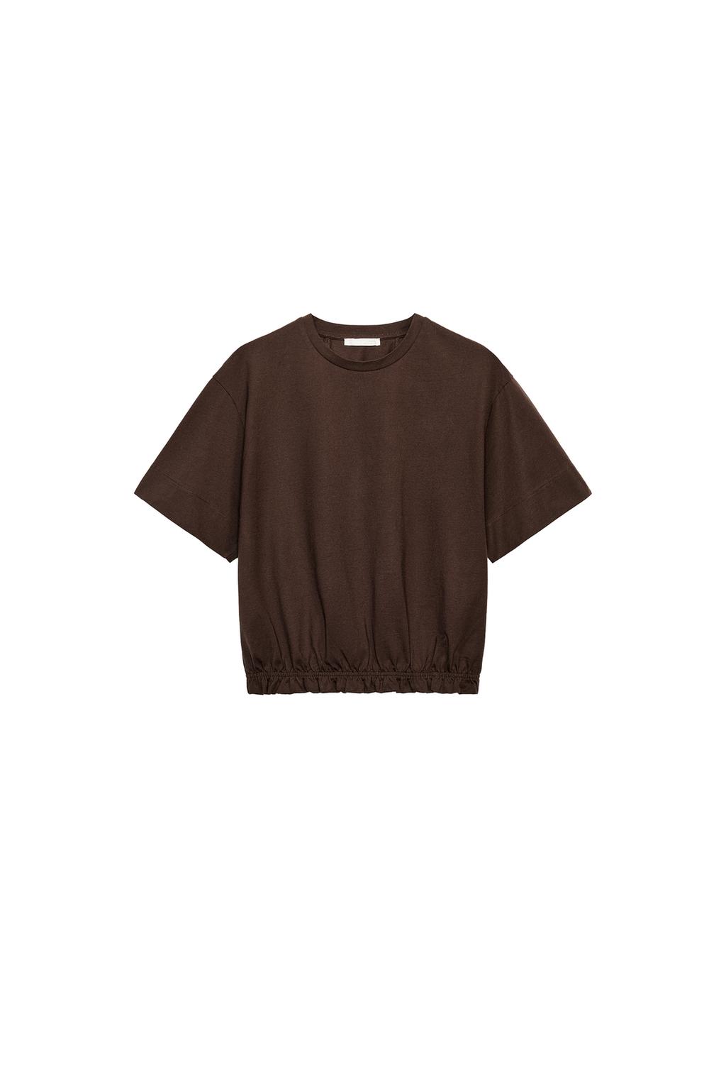 ELASTIC HEM T-SHIRT - image 3
