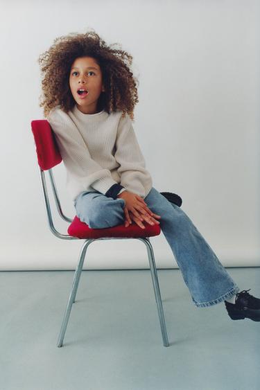 PURL KNIT SWEATER - Ecru by Zara