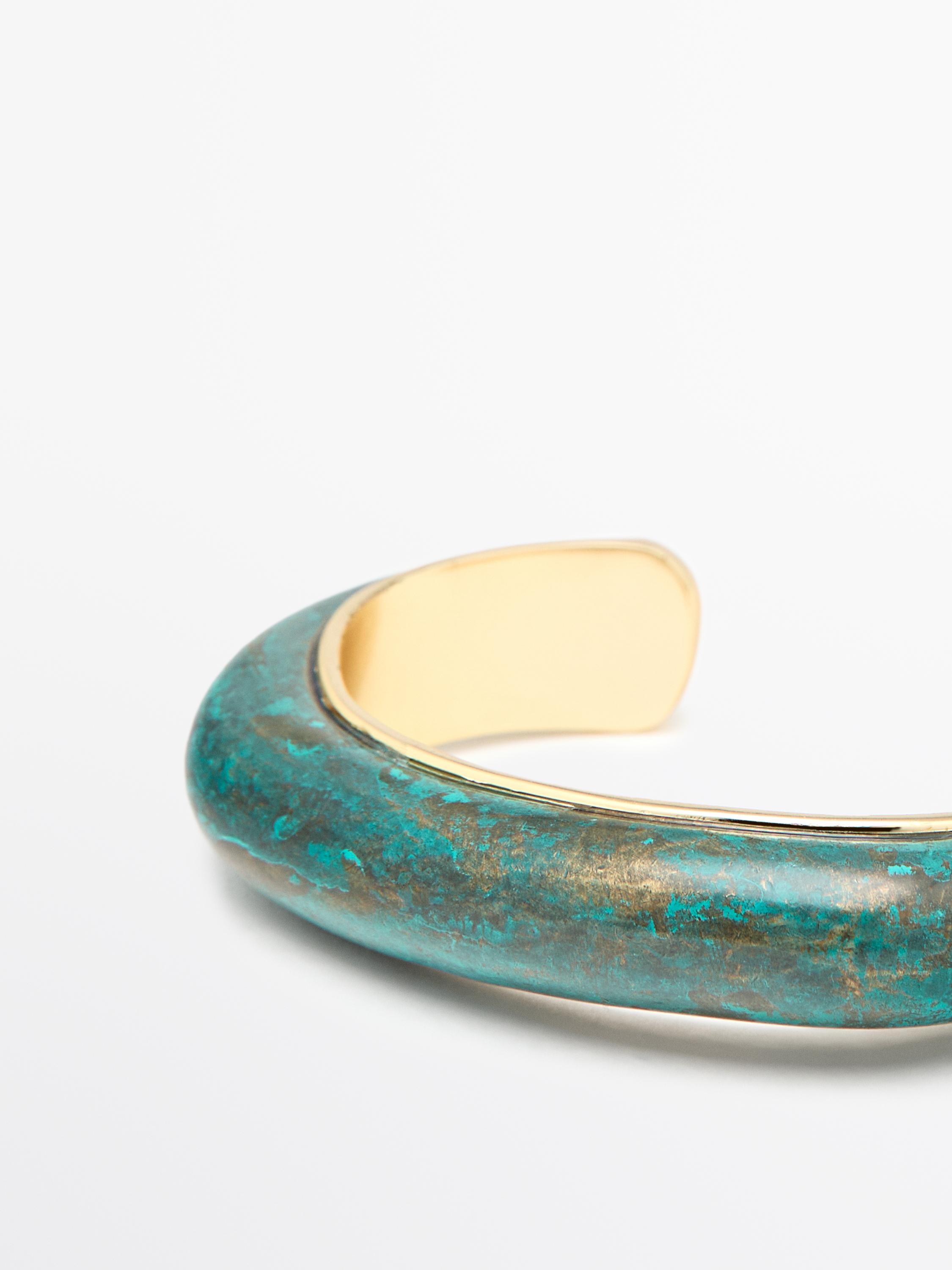 Bronze effect patina bracelet