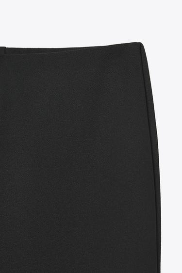 CREPE FLARE TROUSERS - Black by Zara - Image 7