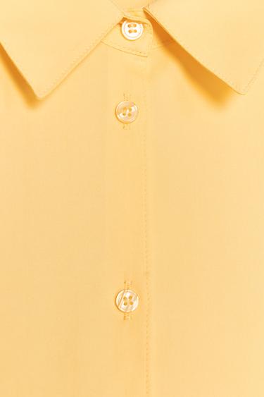 ZW COLLECTION BASIC FLOWING SHIRT - Yellow by Zara - Image 7