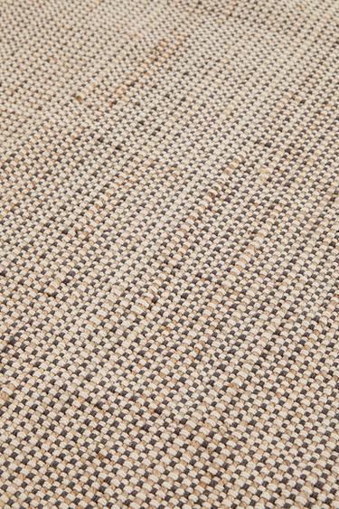 TAPIS RECTANGULAIRE COTON JUTE CHINÉ - Beige clair de Zara - Image 4