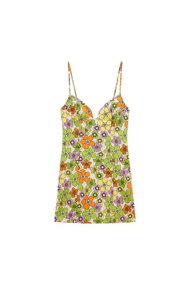 SHORT PRINTED DRESS