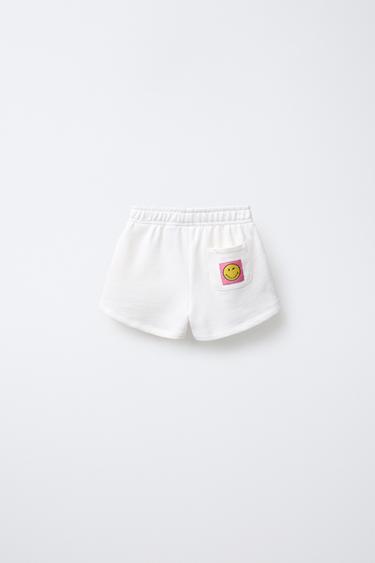SMILEYWORLD ® RAISED BERMUDA SHORTS - Oyster-white by Zara - Image 1