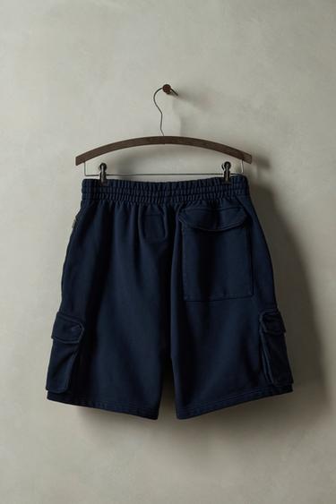 RELAXED FIT CARGO BERMUDA SHORTS X SR_A - Navy blue by Zara - Image 1
