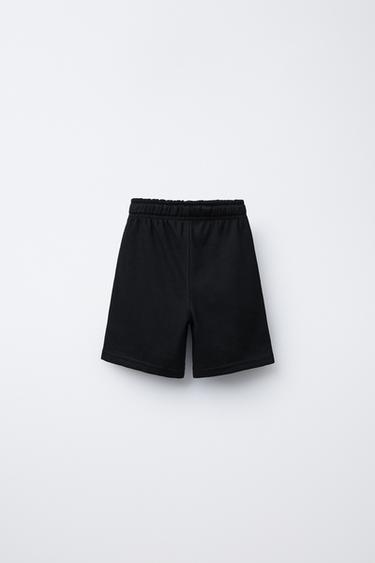 LOT DE DEUX BERMUDAS DROITS UNIS - Noir de Zara - Image 2