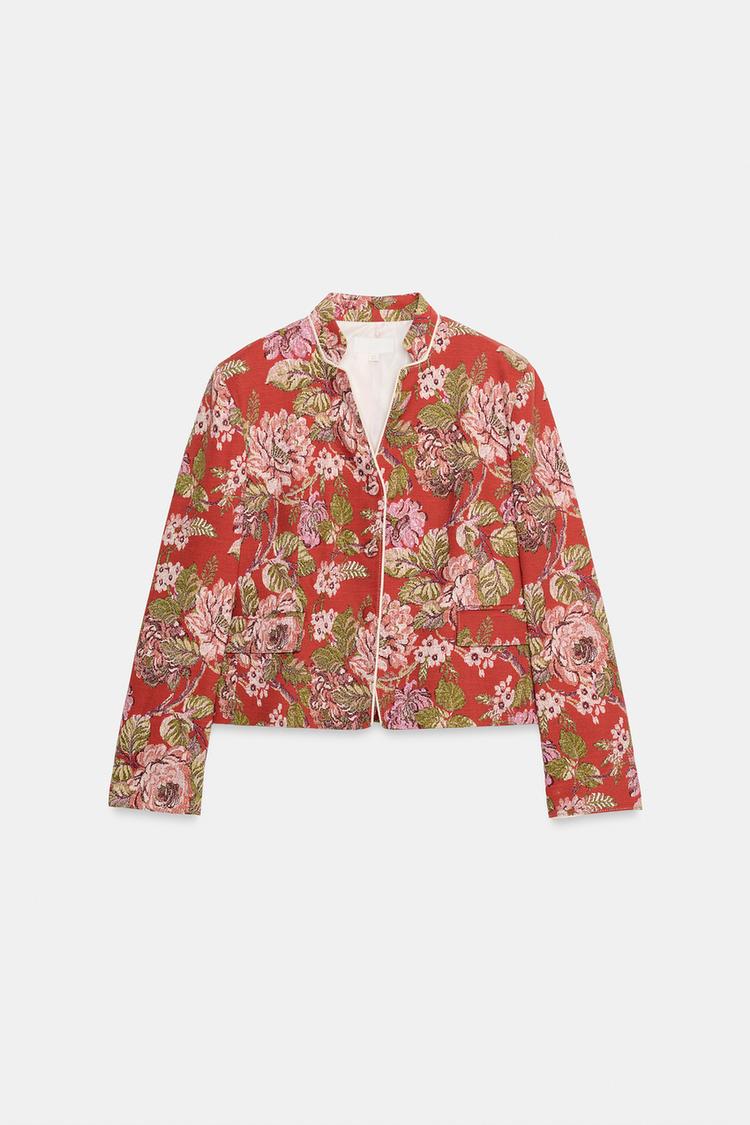 Blazer con estampado floral 2