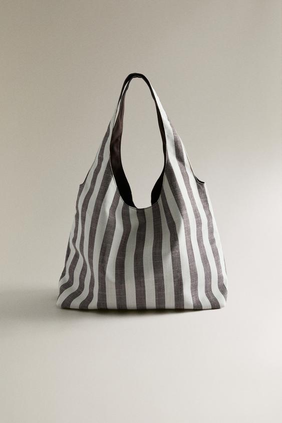 REVERSIBLE TOTE BAG - ثنائي اللون الخاص بـ Zara - صورة 0