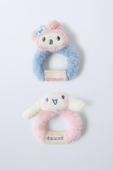 TWO-PACK OF MY MELODY AND CINNAMOROLL SCRUNCHIES © SANRIO - Pink by Zara - Image 3