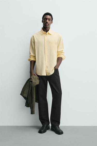 PANTALÓN STRAIGHT FIT - Negro de Zara