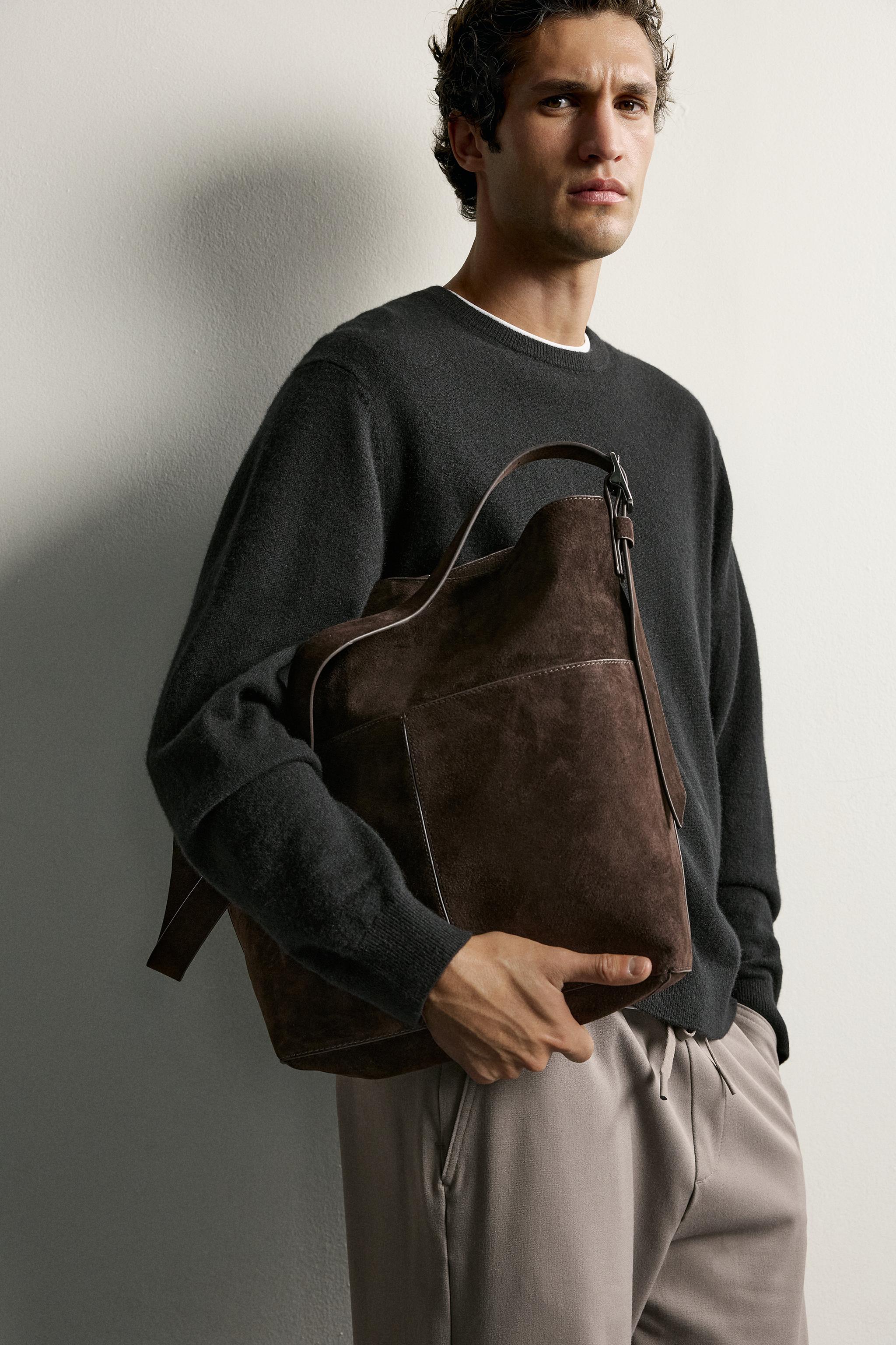 LEATHER SHOPPER BAG
