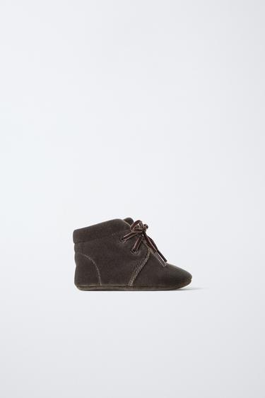 ПИНЕТКИ ИЗ БАРХАТА — СЕРЫЙ от Zara — изображение 0