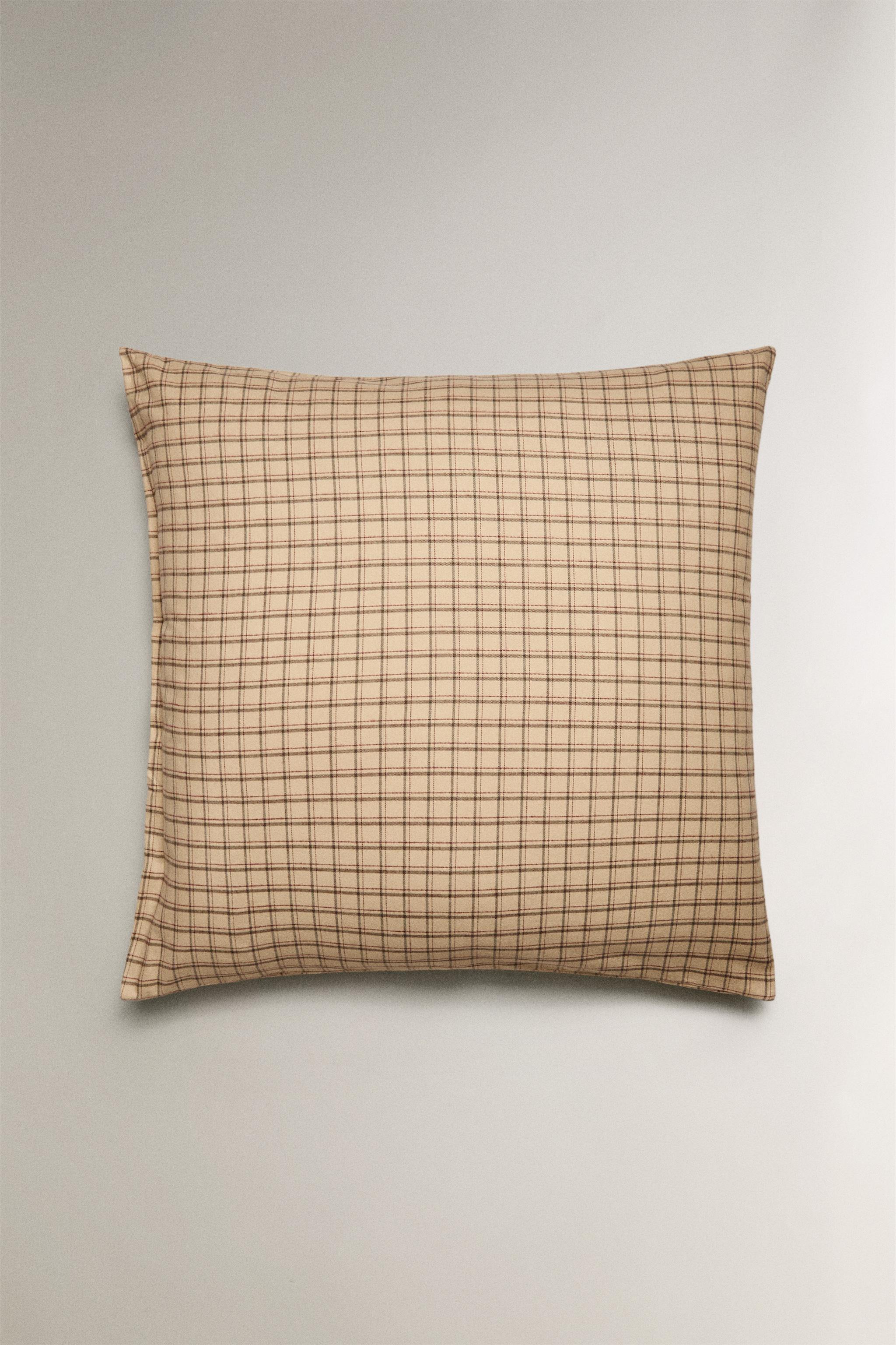 CHECK FLANNEL PILLOWCASE