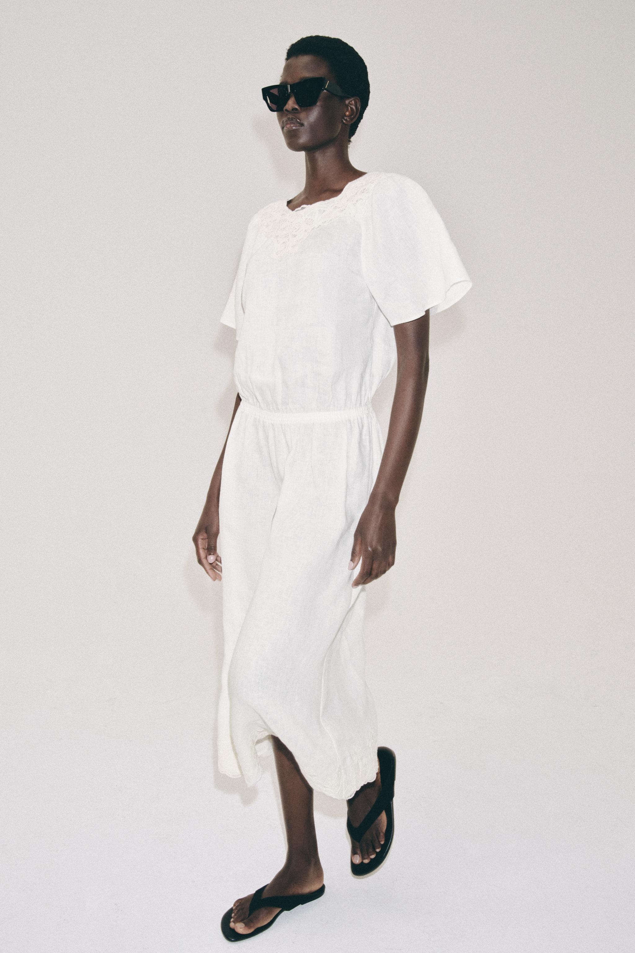 ROBE EN LIN CROCHET ZW COLLECTION