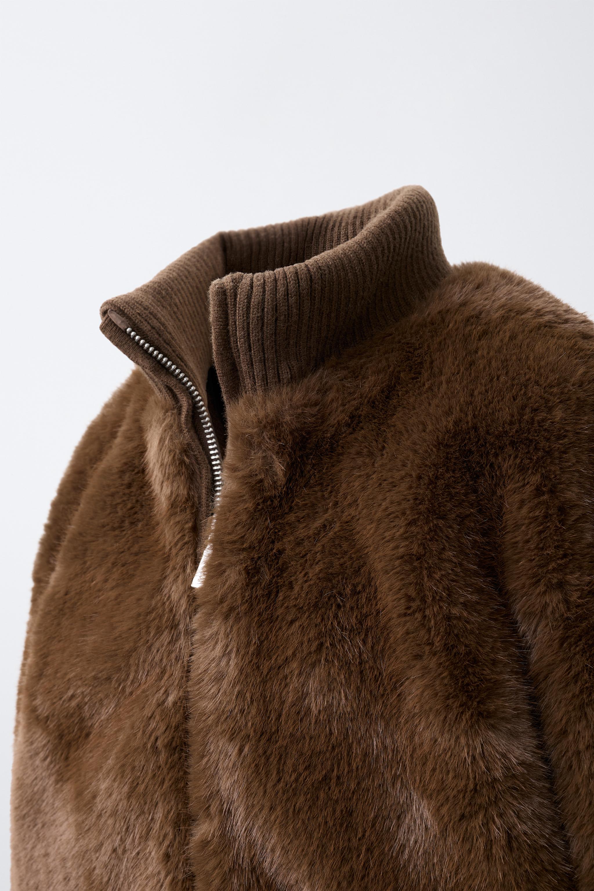FAUX FUR-EFFECT JACKET