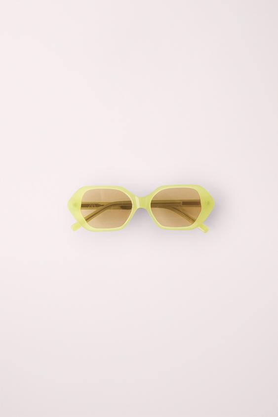 CREATED BY CARAMEL LONDON X ZARA RESIN SUNGLASSES - Light green by Zara - Image 0