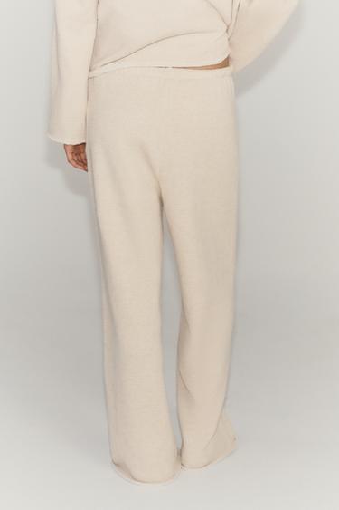 PANTALON RUSTIQUE - Écru clair de Zara - Image 5