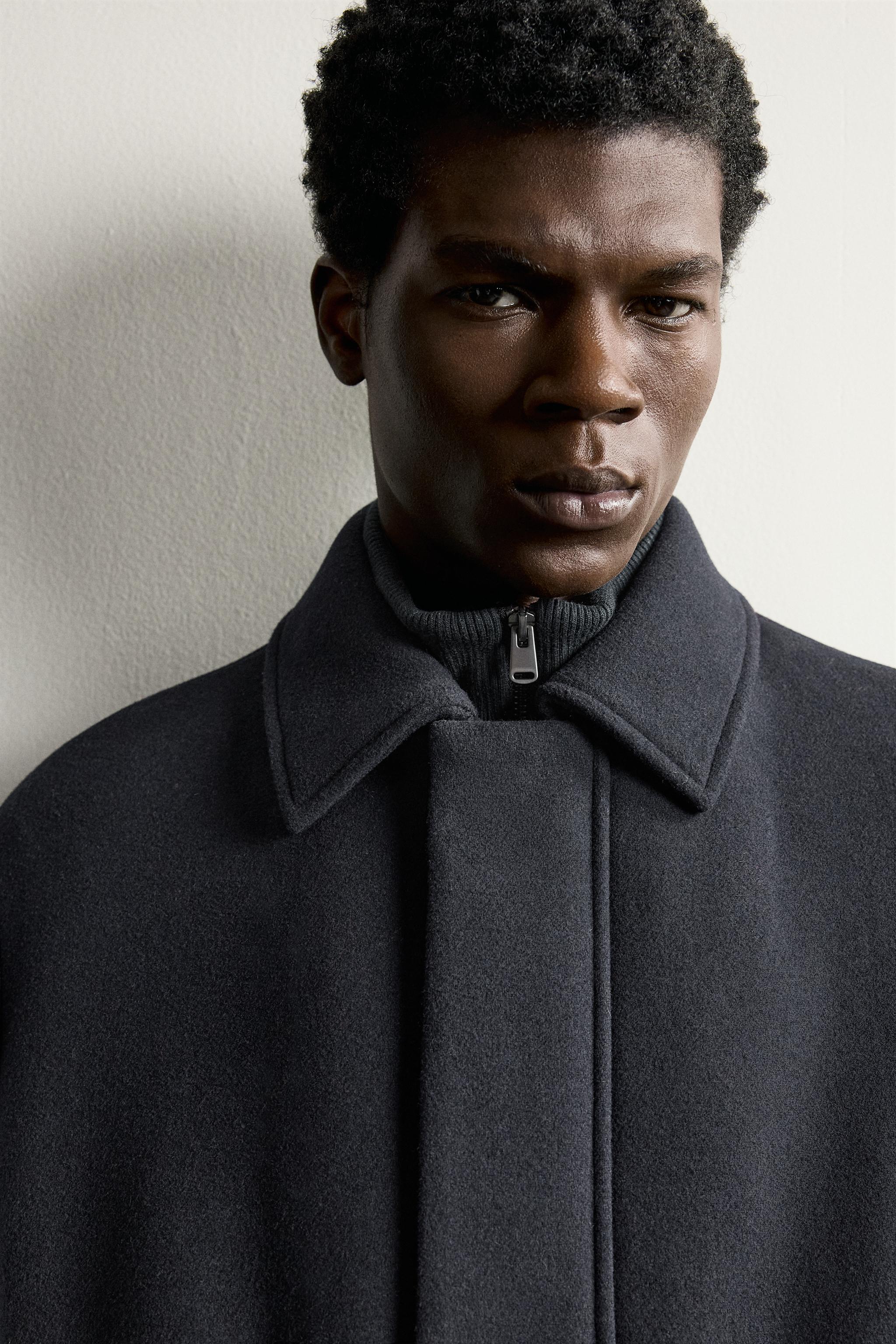 MANTEAU REGULAR FIT À COL AMOVIBLE