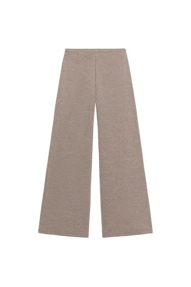 CALÇAS BÁSICAS DE PIQUÉ - Castanho-claro da Zara