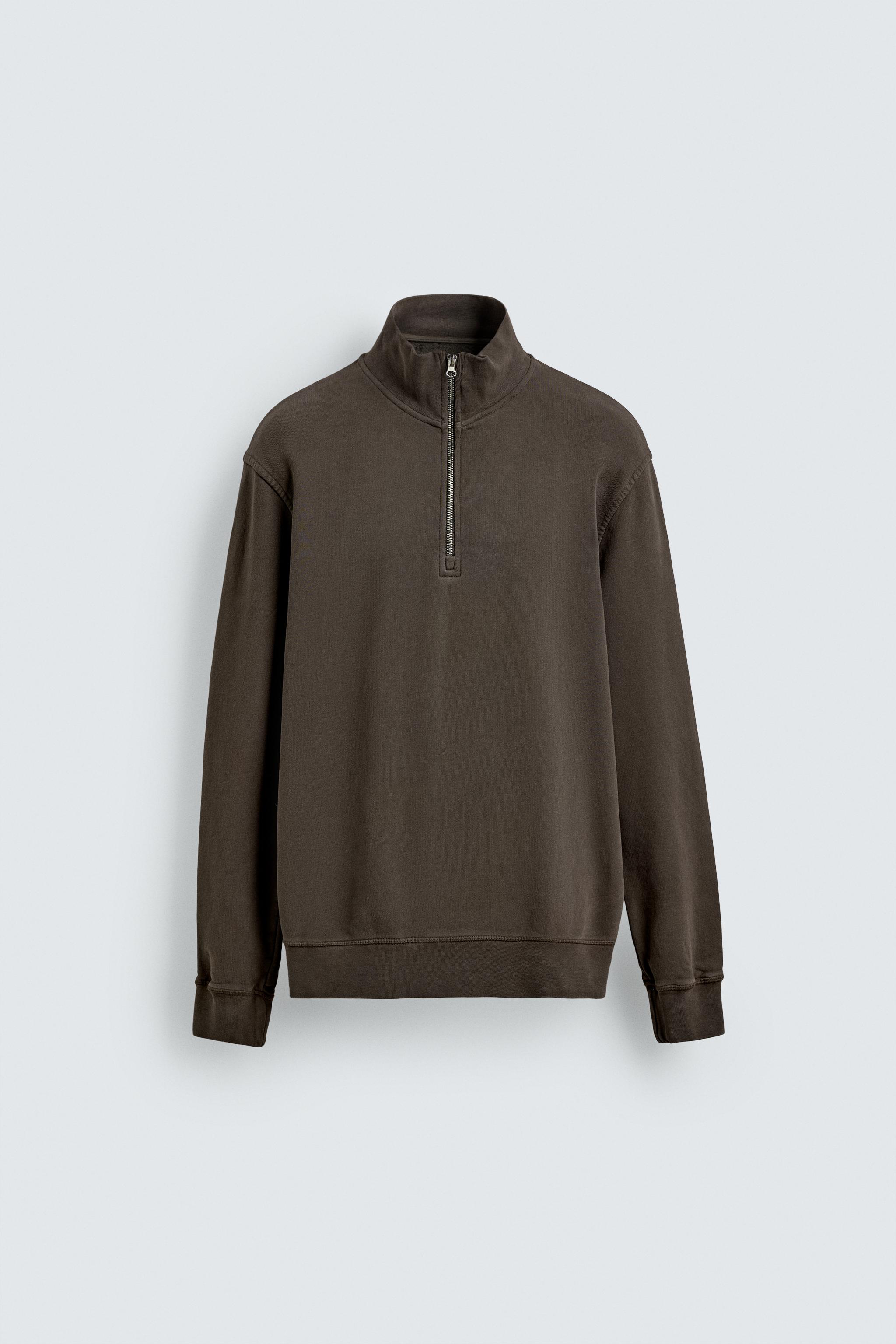 ウォッシュドジップアップフーディ - ブルー⁄スチール | ZARA Japan ⁄ 日本