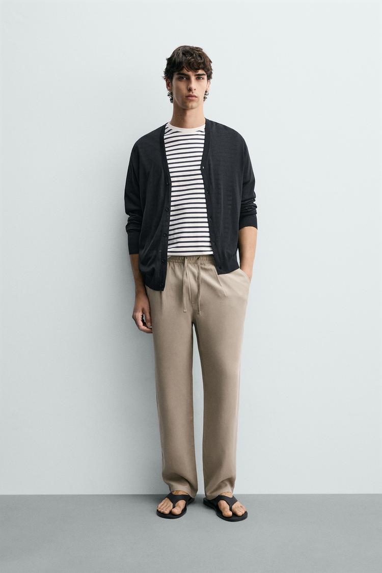 ZARA RELAXED FIT FLOWING TROUSERS