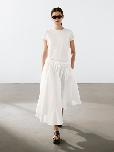 Zara 100% cotton short sleeve T-shirt - White - Image 0