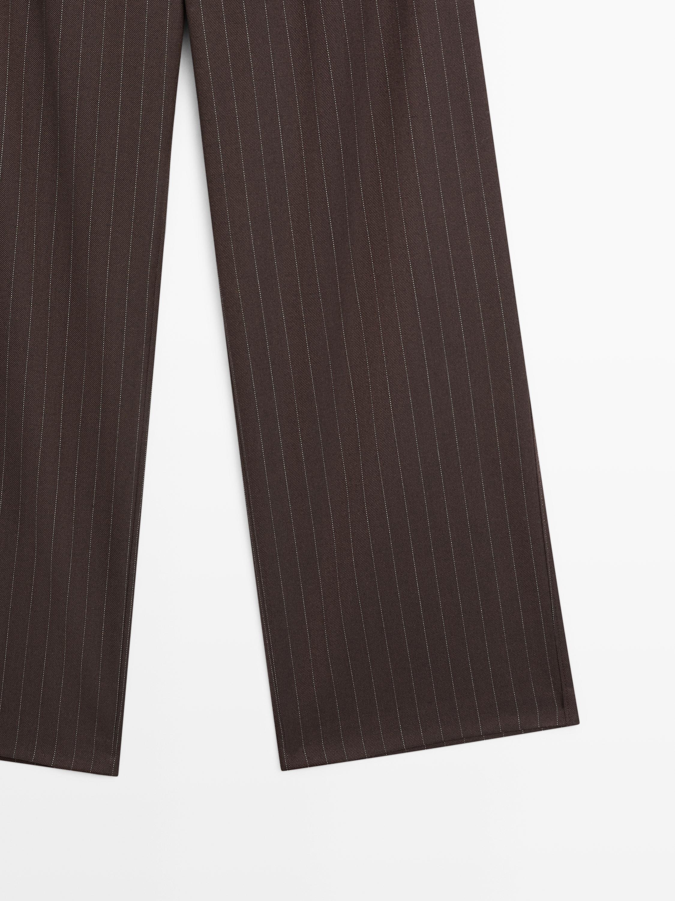 Pantalon large à rayures tennis