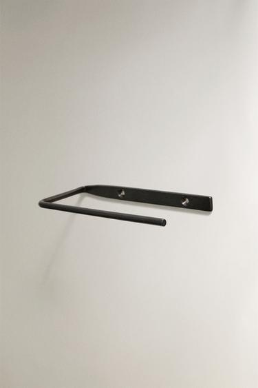 Zara TAMNI METALNI DRŽAČ TOTALET PAPIRA – Crna