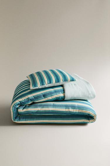 CHILDREN'S MULTI-WIDTH STRIPED QUILT - striped by Zara - Image 0