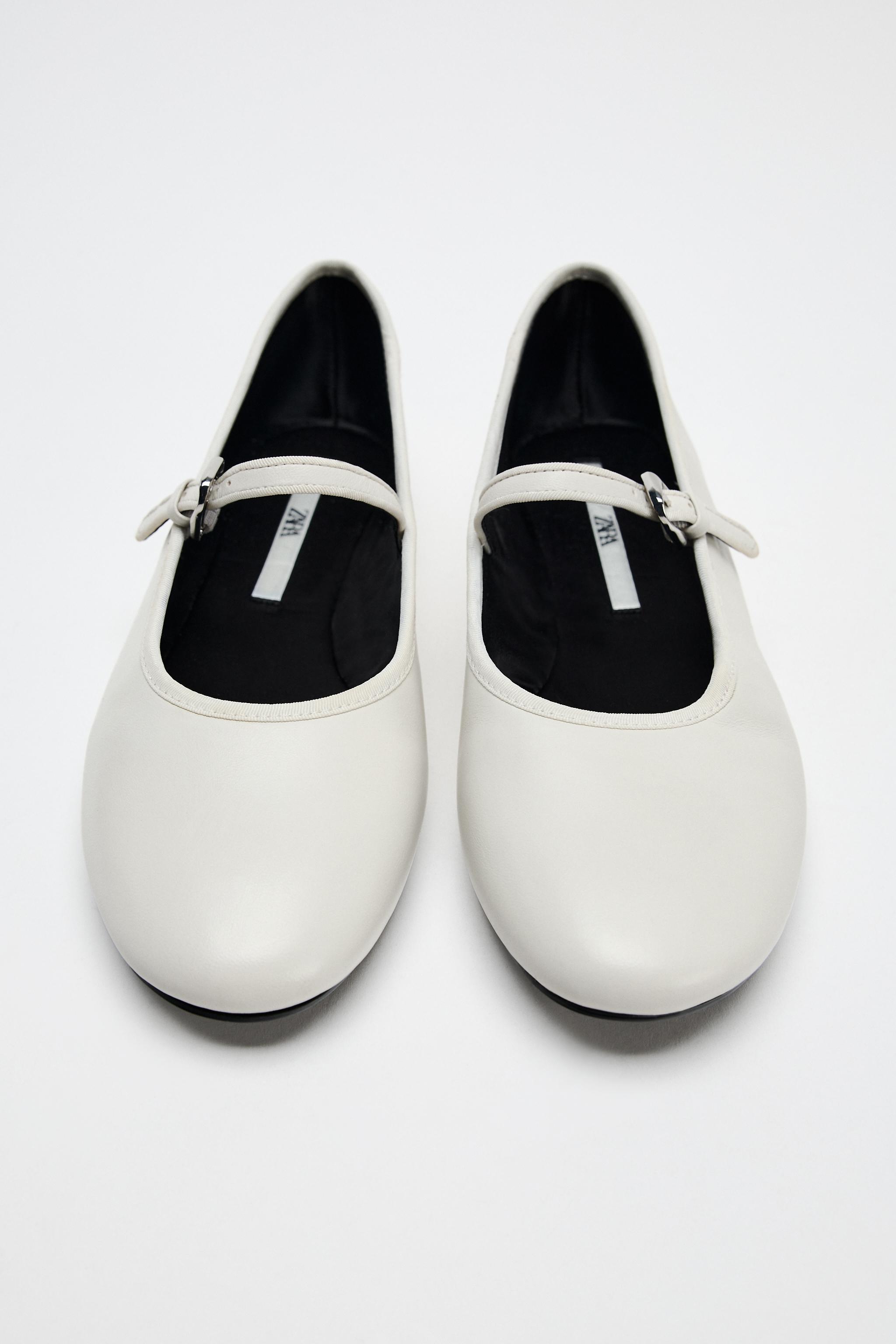 Shops womens white ballet pumps